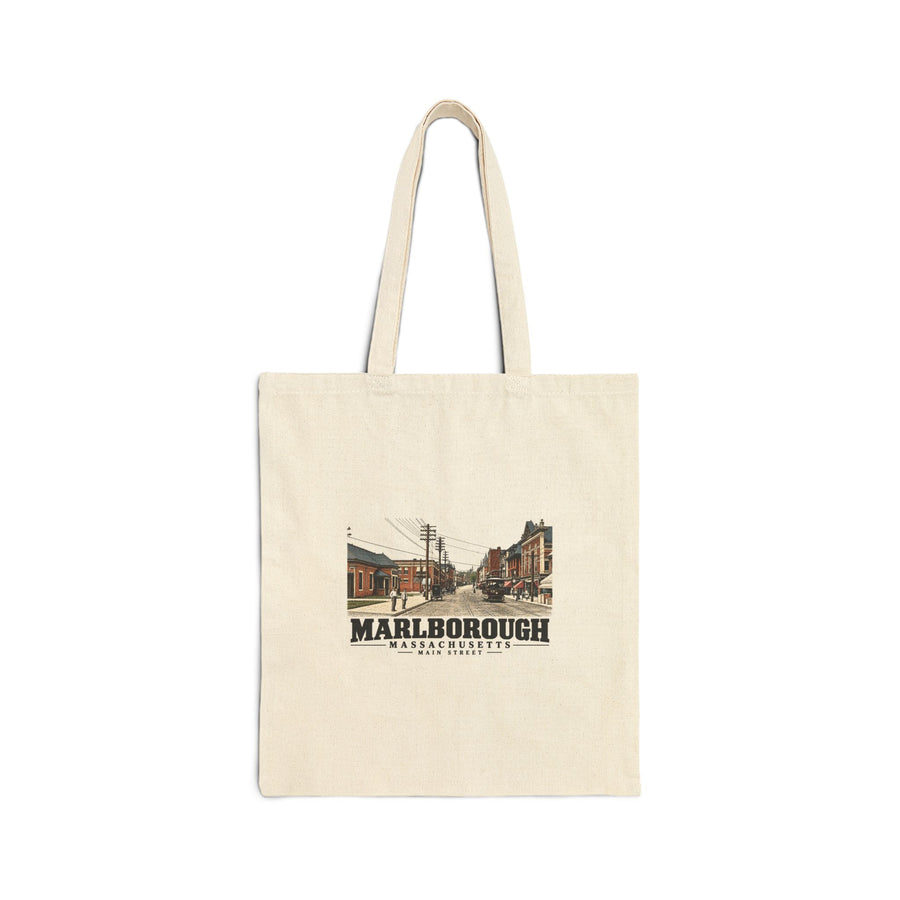 Main Street Natural + Black Heavy Canvas Tote - Assabet Valley Goods