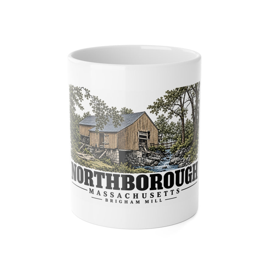 NORTHBOROUGH Brigham Mill 11 oz White Ceramic Mug - Assabet Valley Goods