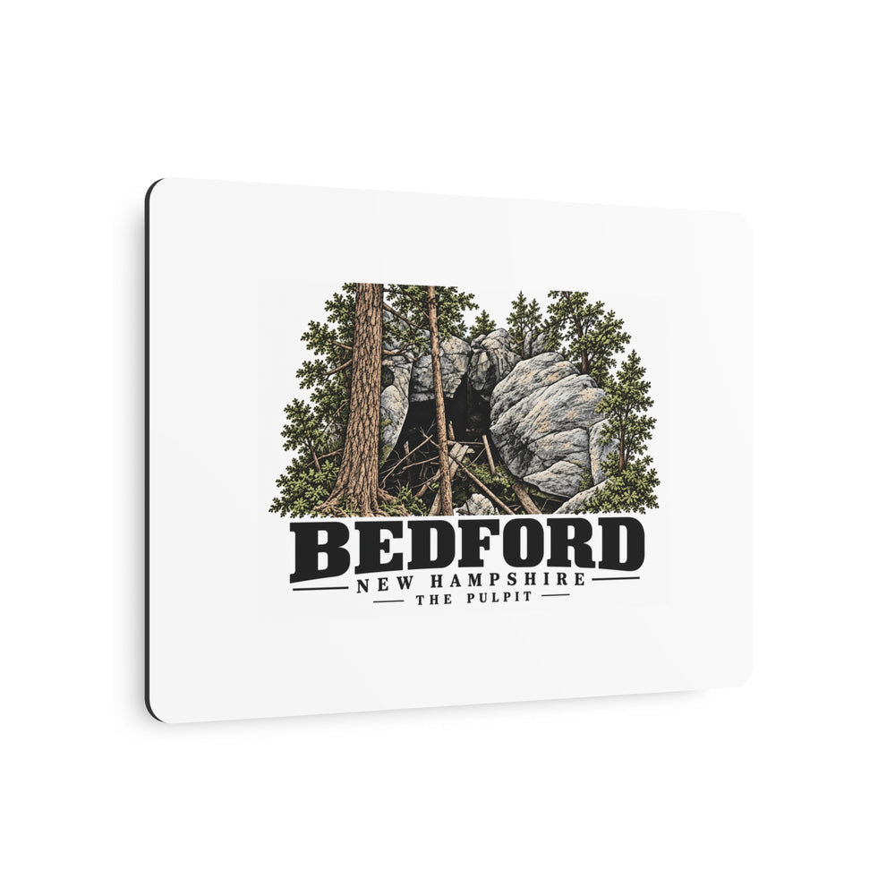 Bedford The Pulpit rock formation 7 x 5 in Horizontal Metal Wall Art - Merrimack Valley Goods