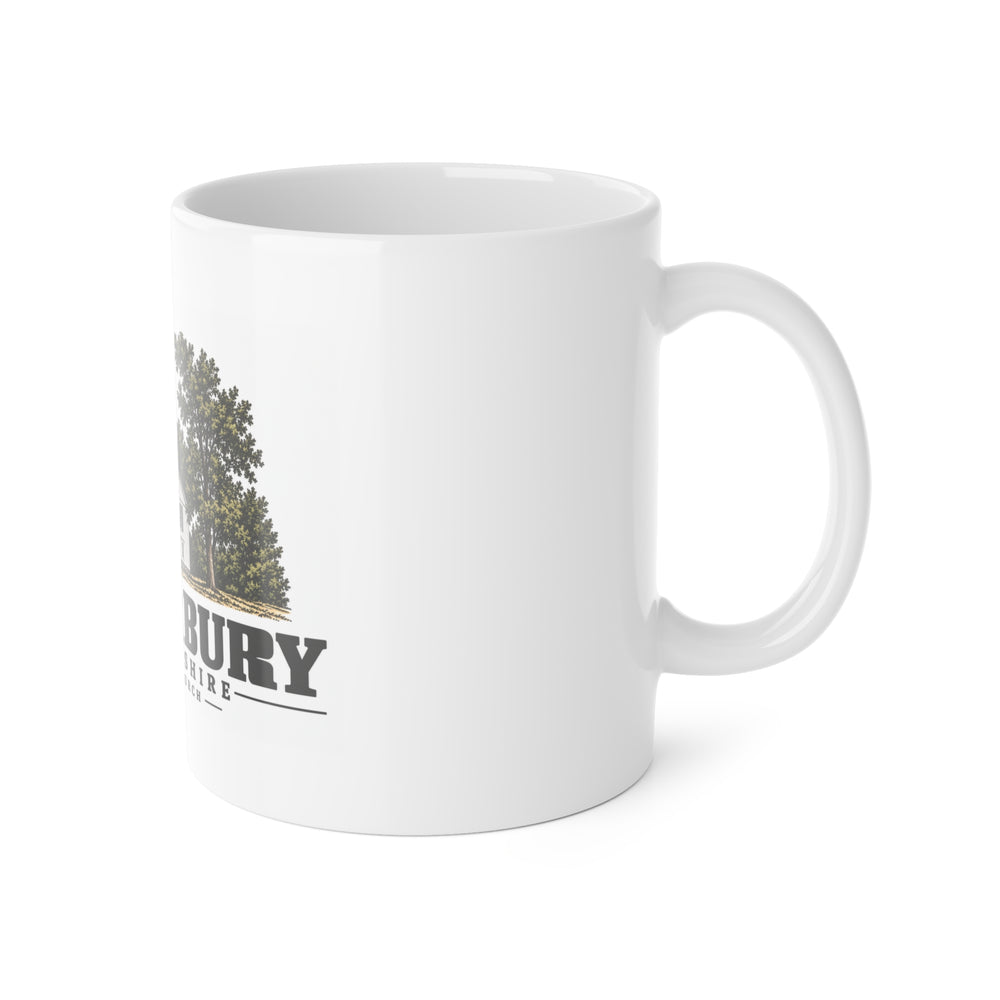 Canterbury Worsted Church and Hill’s Tavern 11 oz White Ceramic Mug - Merrimack Valley Goods