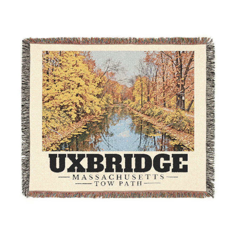 Tow Path — Uxbridge, Massachusetts woven blanket, product view 1