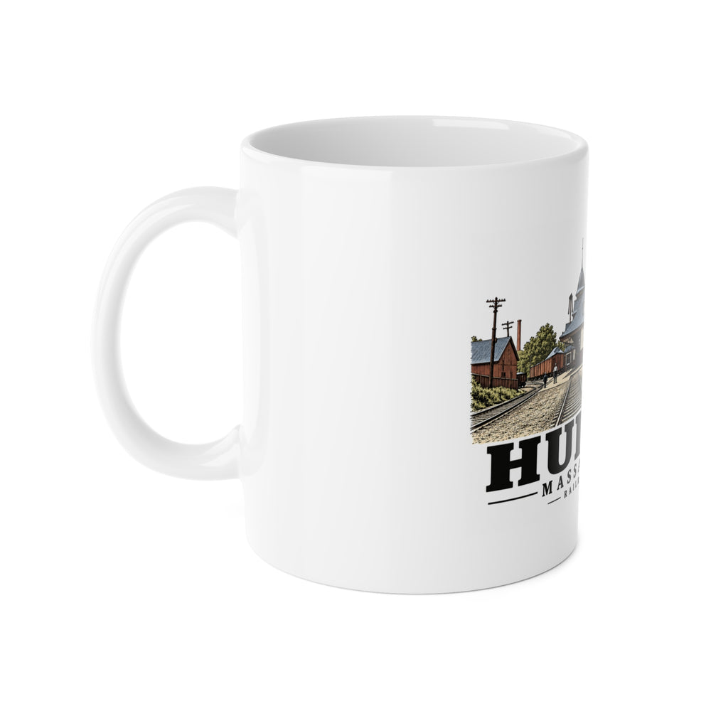 Illustrated Railroad Station in Hudson on ceramic mug