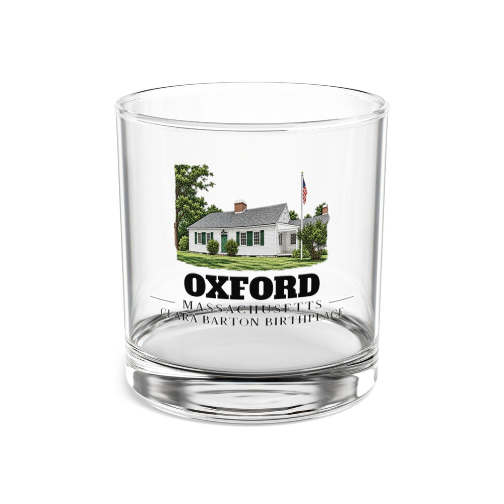 Front view of Oxford Clara Barton Birthplace 10 oz Rocks Glass