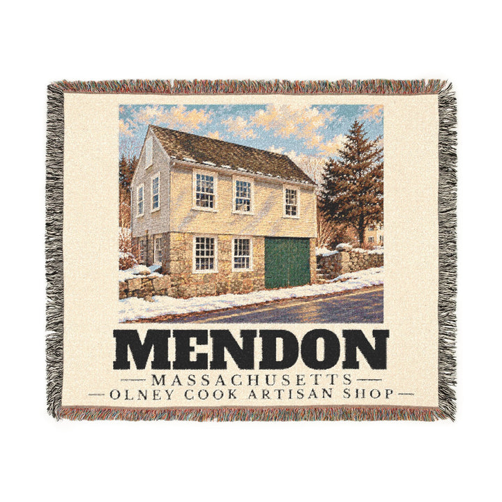 Olney Cook Artisan Shop — Mendon, Massachusetts Woven Blanket