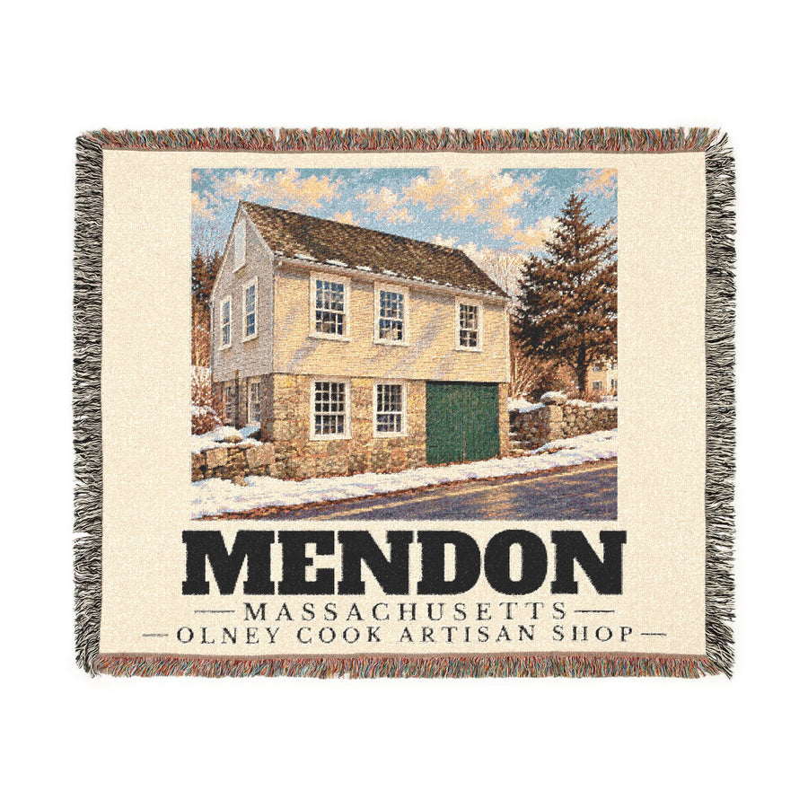 Olney Cook Artisan Shop — Mendon, Massachusetts Woven Blanket