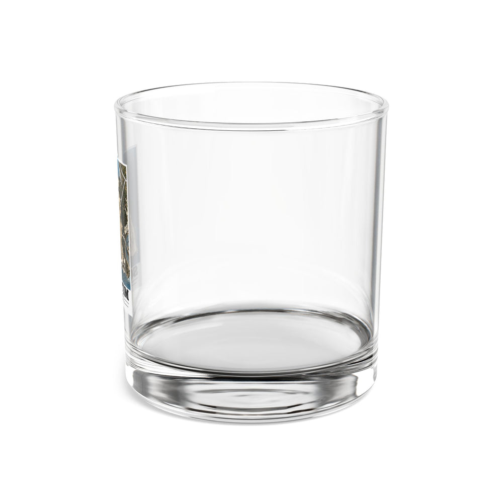N.A.S. Squantum, MA vertical 10000 ft. 10 oz Rocks Glass - Boston Harbor