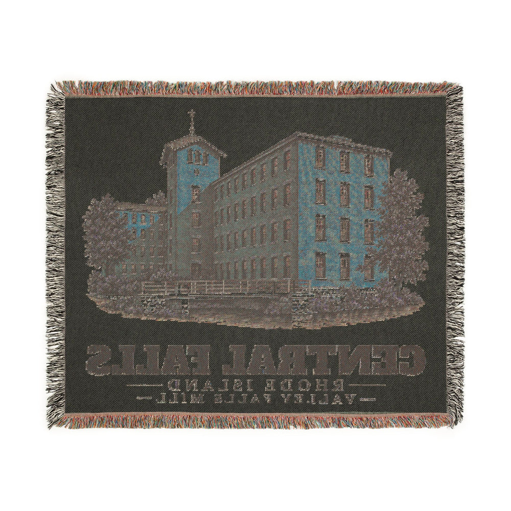 Valley Falls Mill — Central Falls, Rhode Island woven blanket, product view 3