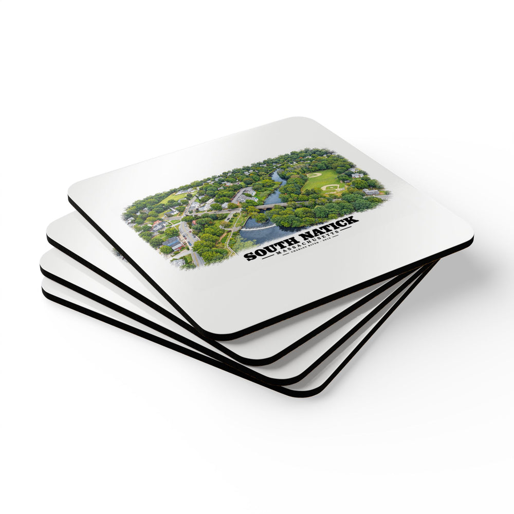 South Natick.jpg Cork Back Coaster Set - Charles River