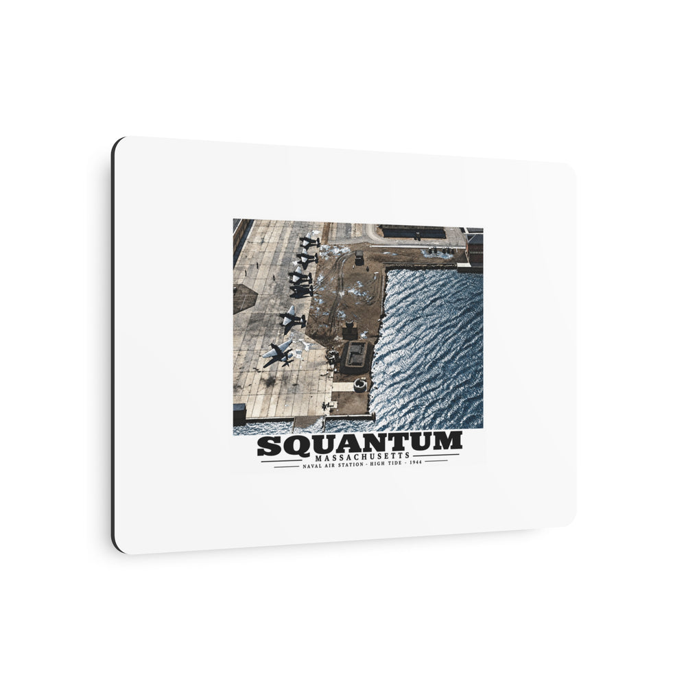 NAS Squantum at high tide 7 × 5 in Horizontal Metal Wall Art - Boston Harbor