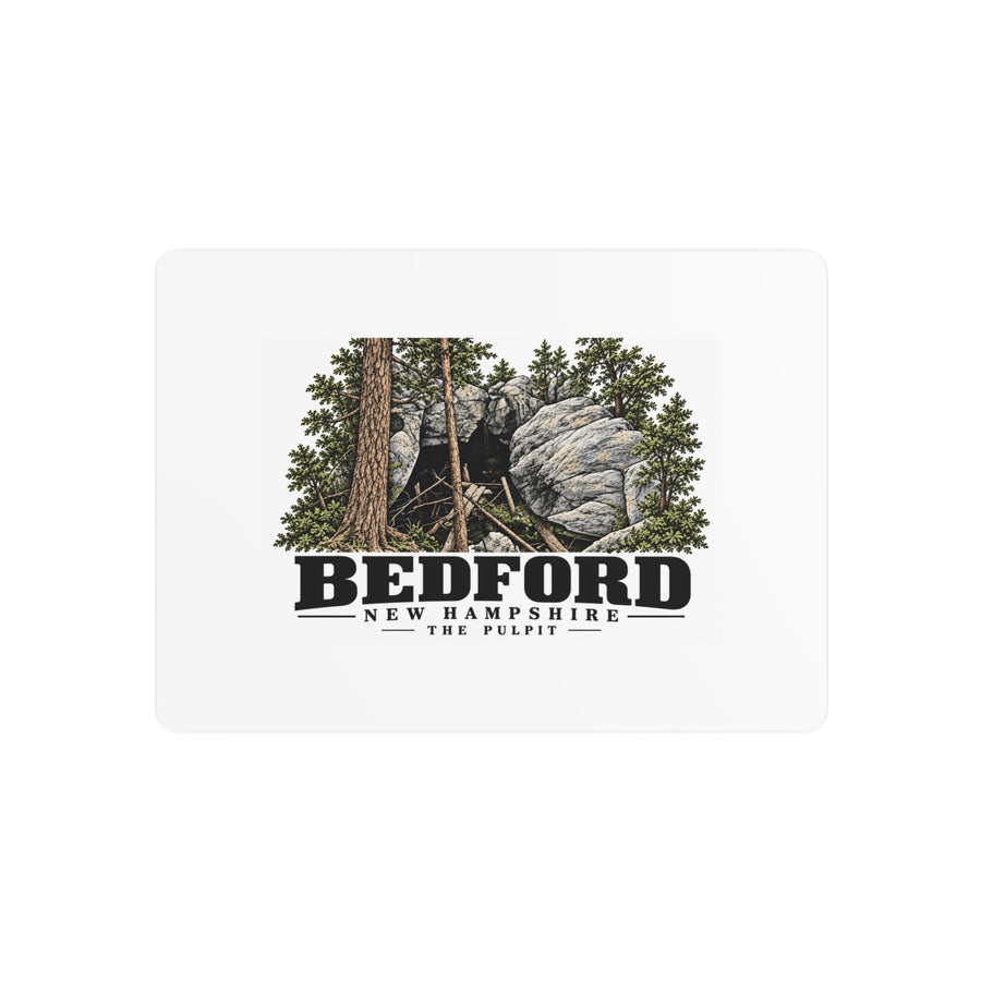 Bedford The Pulpit rock formation 7 x 5 in Horizontal Metal Wall Art - Merrimack Valley Goods