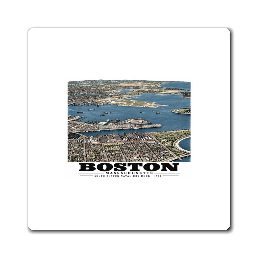 Navy Yard Annex, So. Boston, MA from South, 3000 feet 4 in Magnet - Boston Harbor
