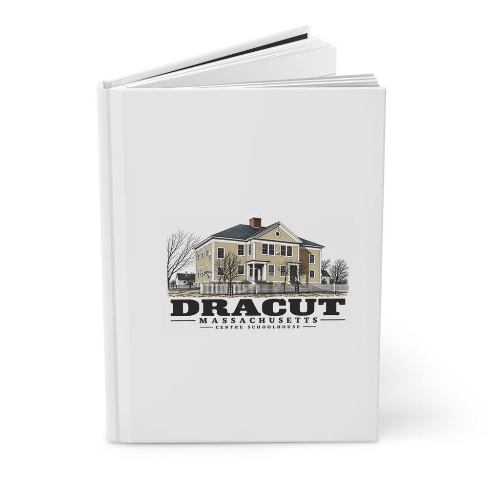 Dracut Dracut Centre schoolhouse later used for town office, library and museum Matte Hardcover Journal - Merrimack Valley Goods