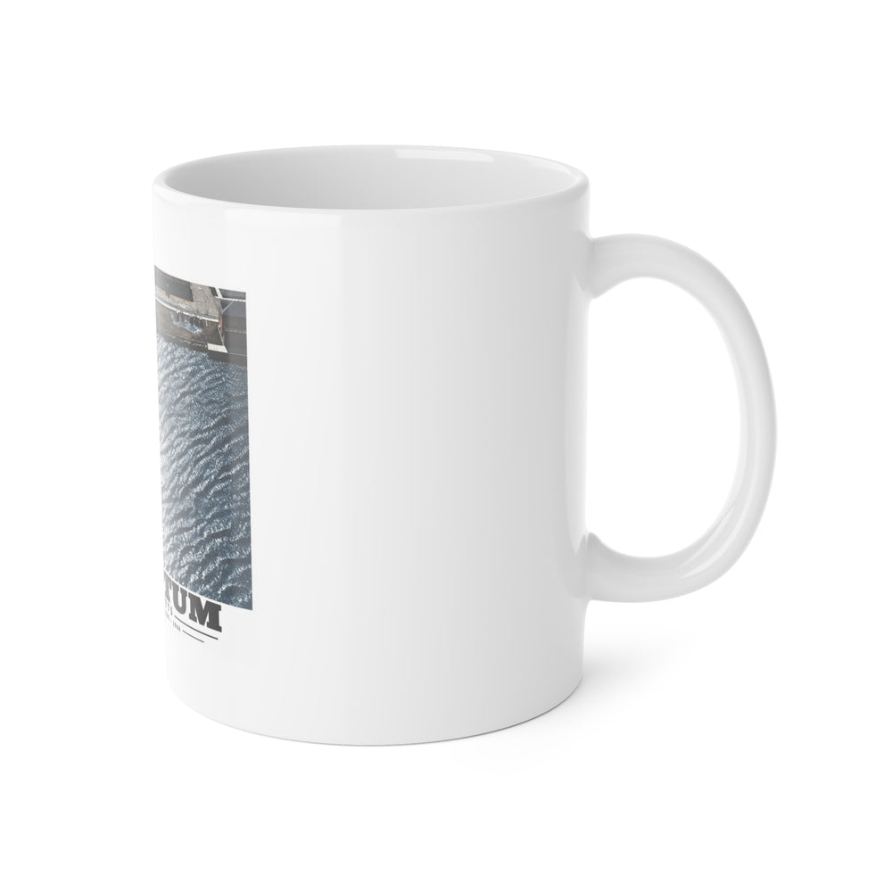 NAS Squantum at high tide 11 oz White Ceramic Mug - Boston Harbor