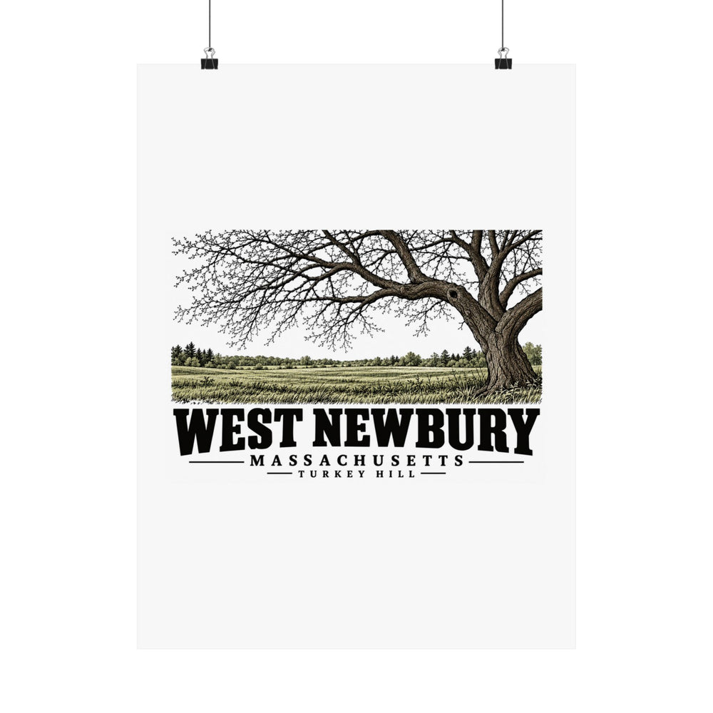 18 x 24 front of Turkey Hill matte poster, West Newbury, Massachusetts.