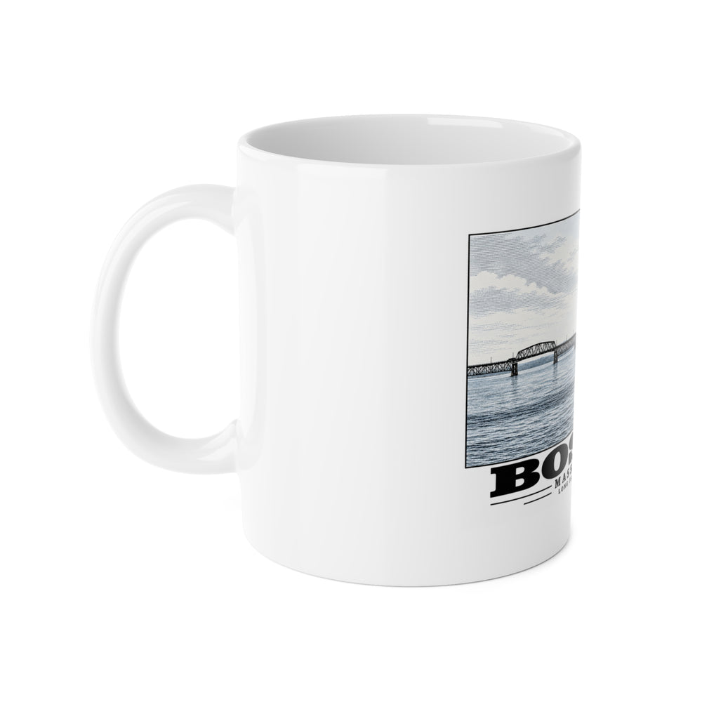 Long Island 11 oz White Ceramic Mug - Boston Harbor