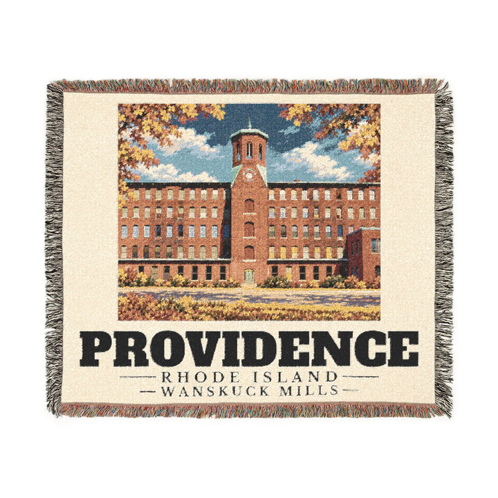 Wanskuck Mills — Providence, Rhode Island Woven Blanket