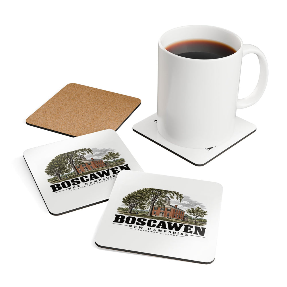 Boscawen Boscawen Academy Cork Back Coaster Set - Merrimack Valley Goods