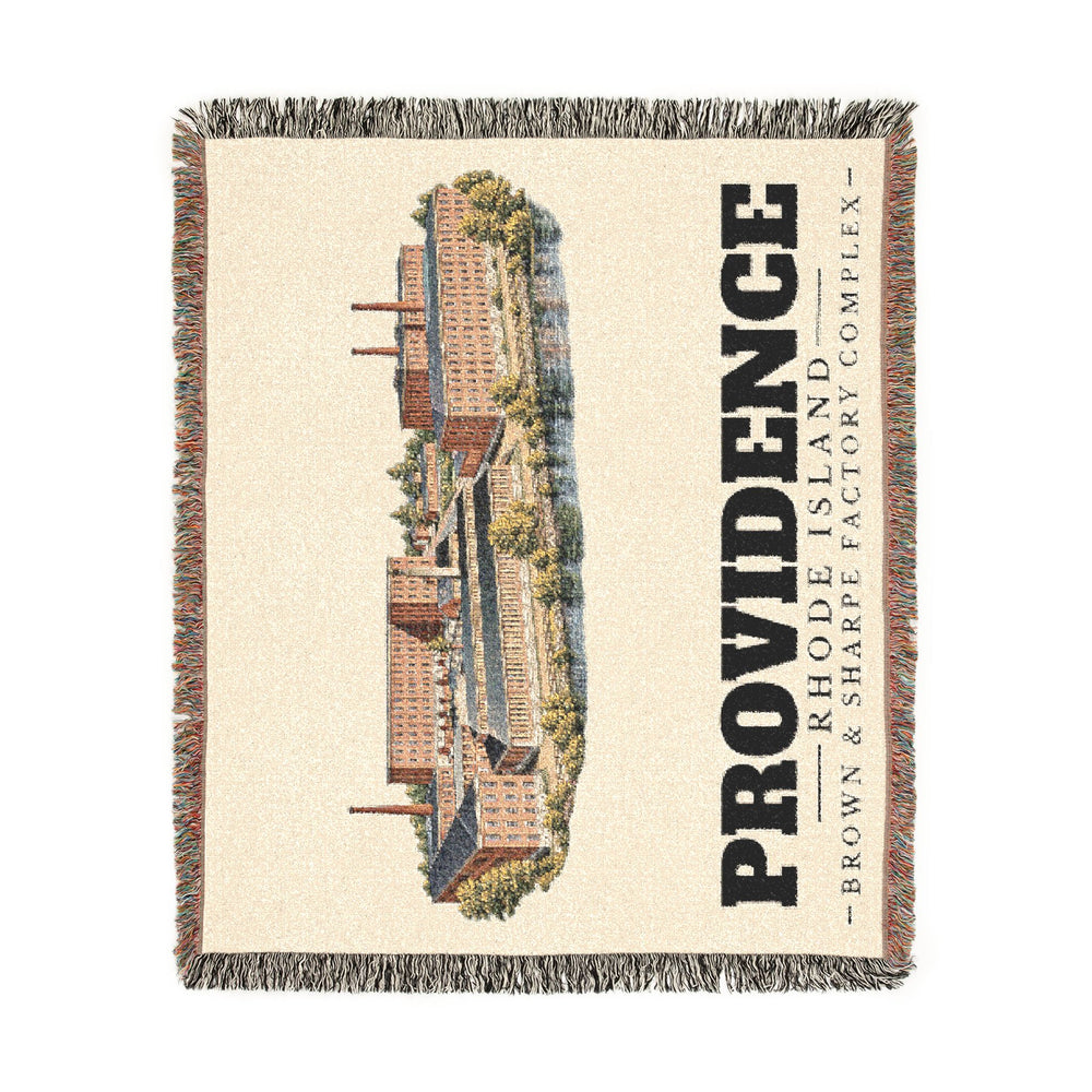 Brown & Sharpe Factory Complex — Providence, Rhode Island woven blanket, product view 2