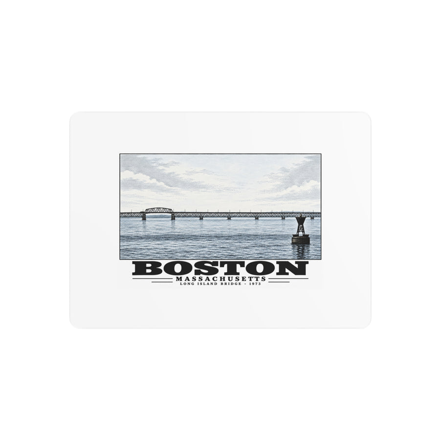 Long Island 7 × 5 in Horizontal Metal Wall Art - Boston Harbor