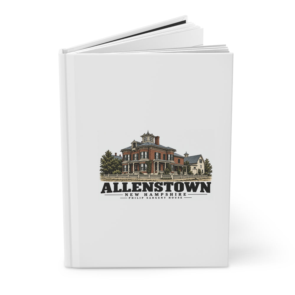 Allenstown Philip Sargent brick residence Matte Hardcover Journal - Merrimack Valley Goods