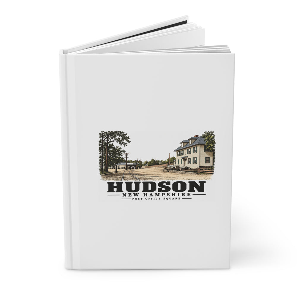 Angled front cover of Post Office Square matte hardcover journal, Hudson, New Hampshire.