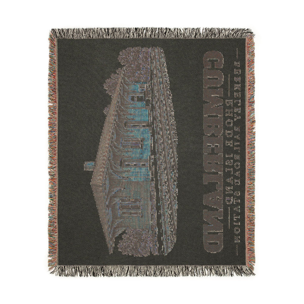 Berkeley Railroad Station — Cumberland, Rhode Island woven blanket, product view 4