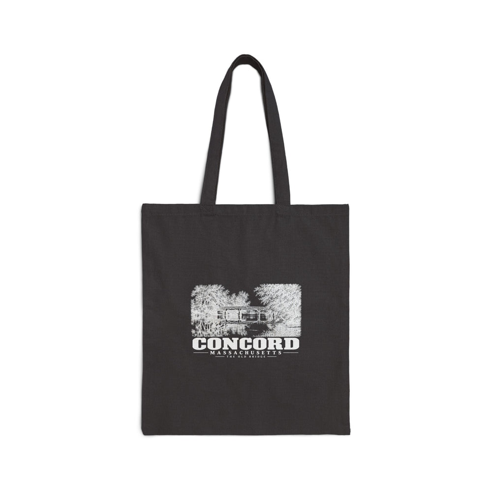 The Old Bridge Natural + Black Heavy Canvas Tote - Assabet Valley Goods