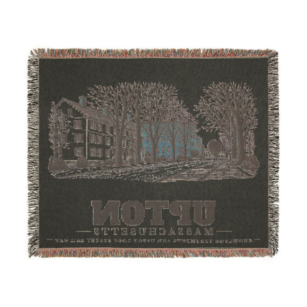 Knowlton Tenements and Upton Loop Street Railway — Upton, Massachusetts woven blanket, product view 3