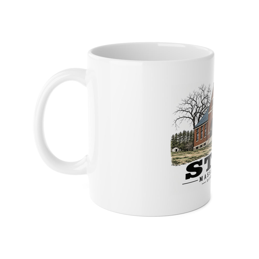 STOW Randall Library 11 oz White Ceramic Mug - Assabet Valley Goods