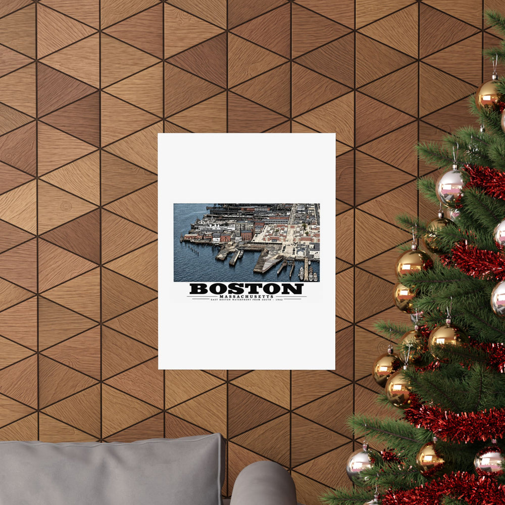 Maritime Coal Co., East Boston, MA -from South 1000 ft. Matte Heritage Poster — 11 × 14 and 18 × 24 in - Boston Harbor
