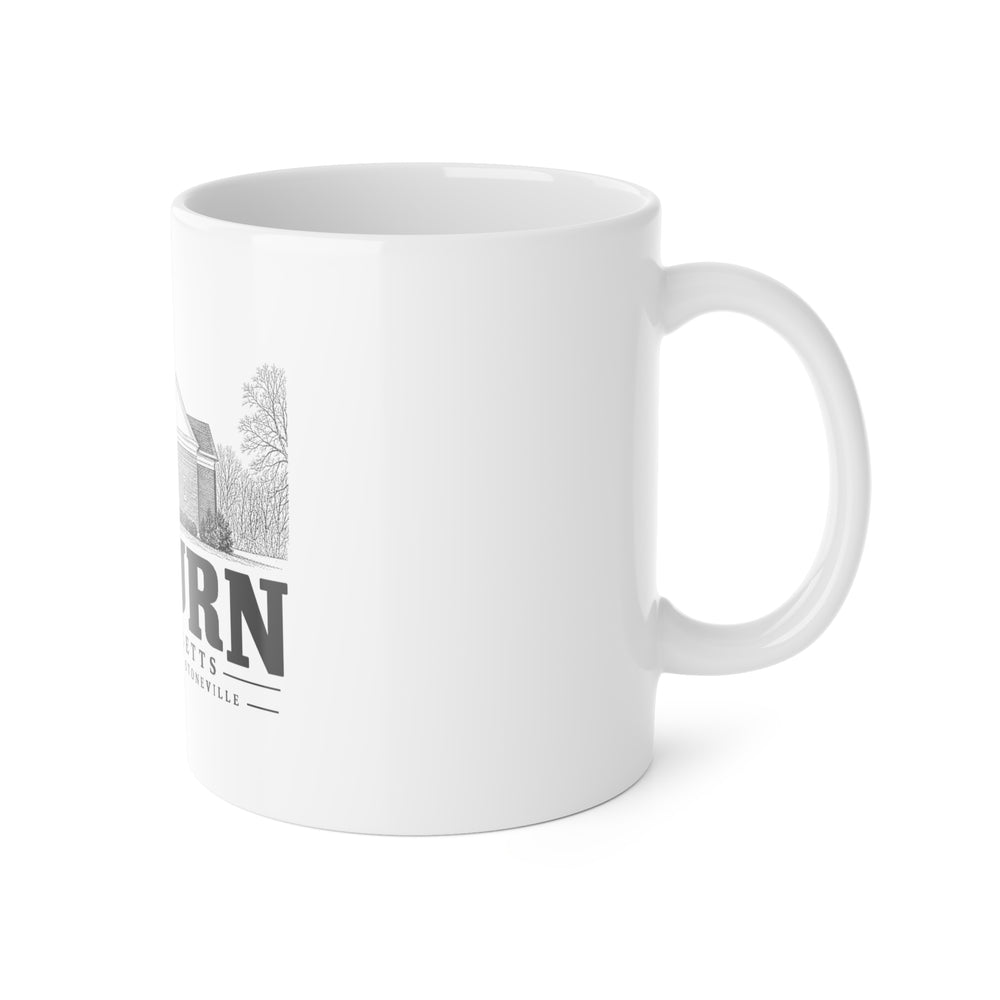 Auburn St. Joseph Church, Stoneville 11 oz Ceramic Mug in White — right view
