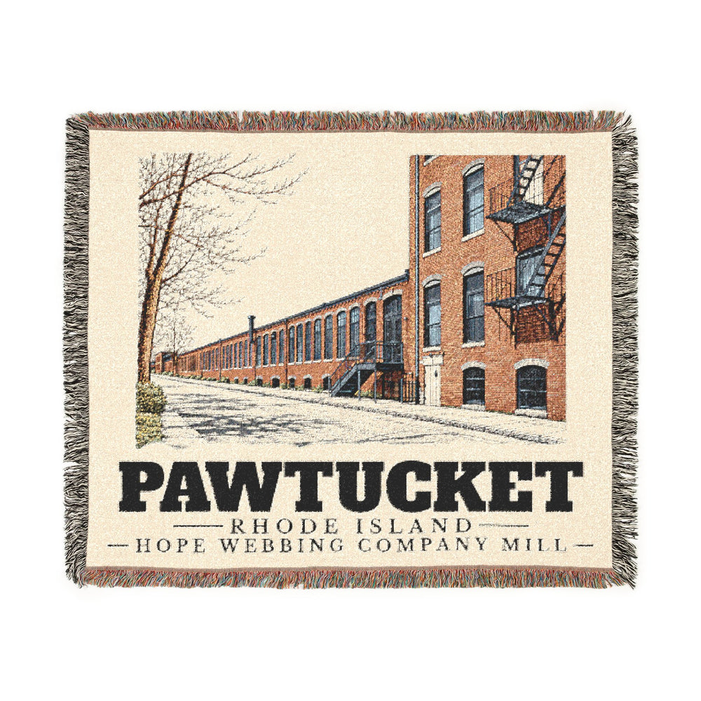 Hope Webbing Company Mill — Pawtucket, Rhode Island woven blanket, product view 1