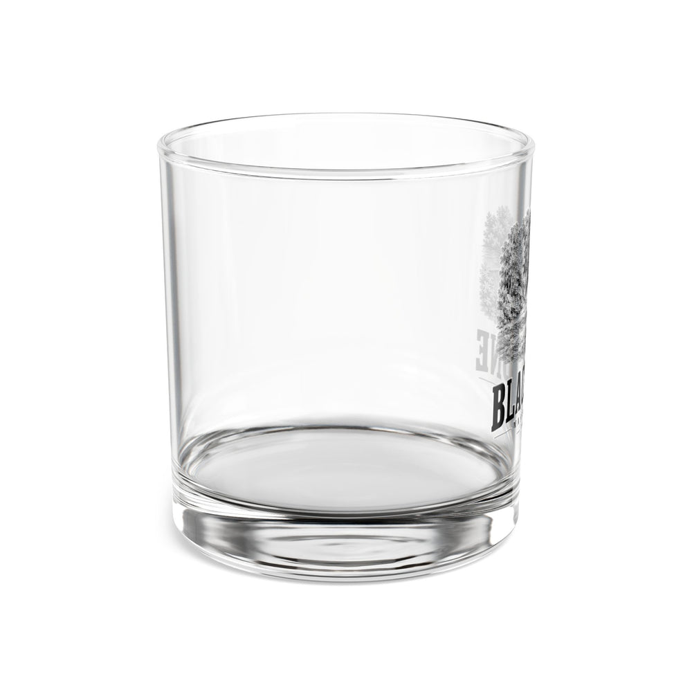 Blackstone Rolling Dam 10 oz Rocks Glass in Clear — left view