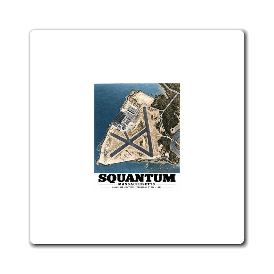 N.A.S. Squantum, MA vertical 10000 ft. 4 in Magnet - Boston Harbor