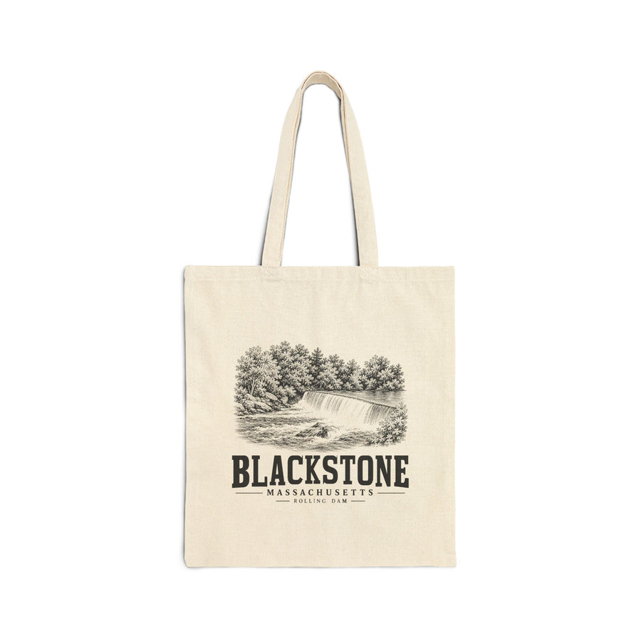 Blackstone Rolling Dam Heavy Canvas Tote in Natural — front view