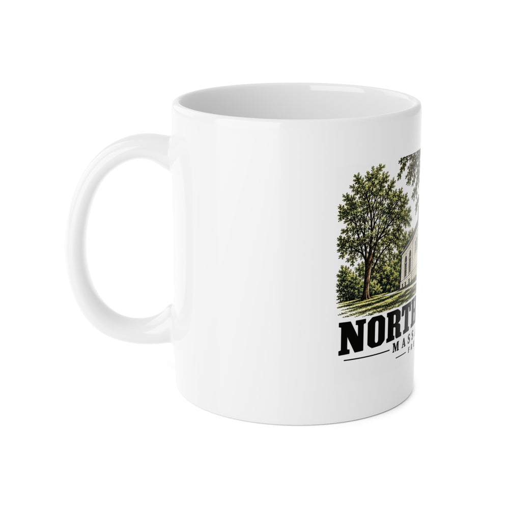 NORTHBOROUGH Free Library 11 oz White Ceramic Mug - Assabet Valley Goods
