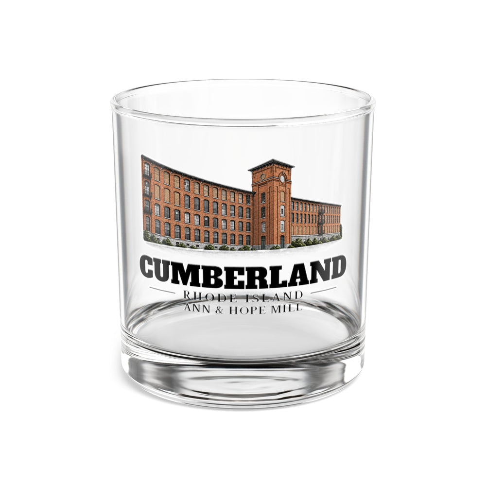 Front view of Cumberland Ann & Hope Mill 10 oz Rocks Glass