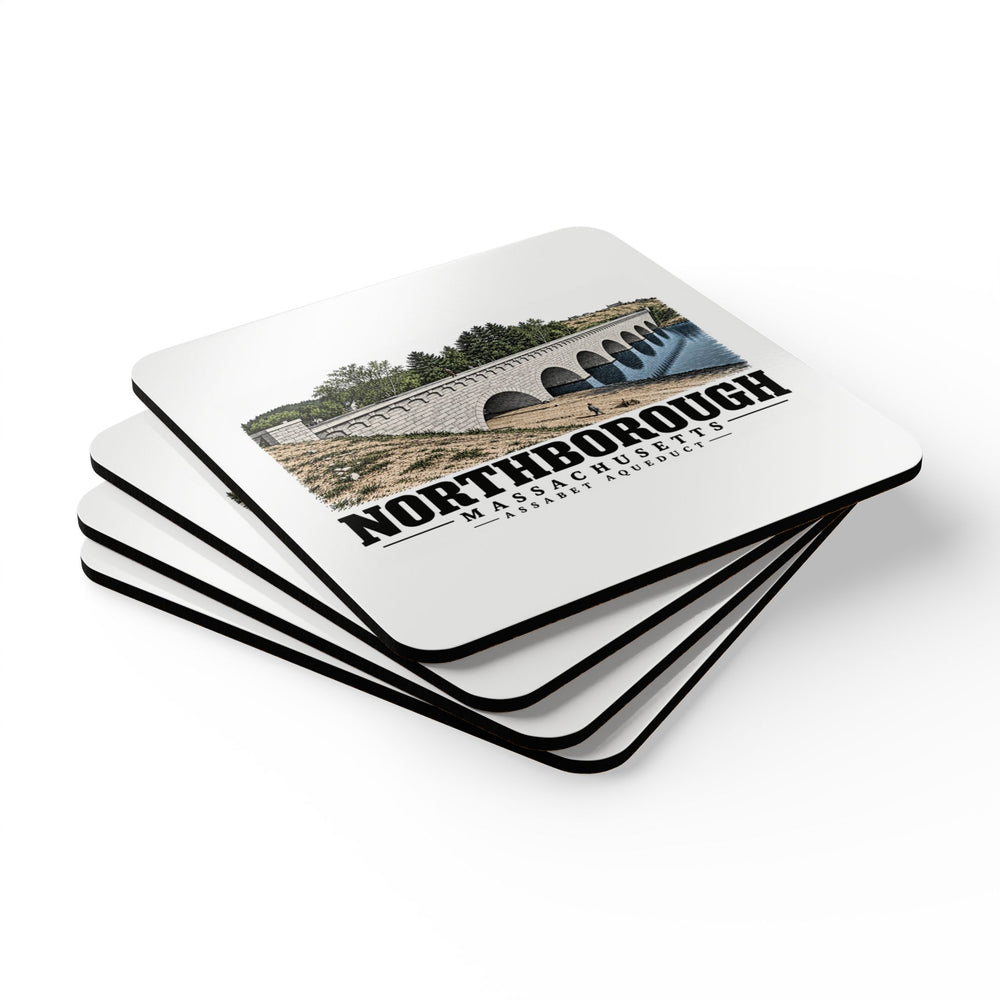 NORTHBOROUGH Assabet Aqueduct Cork Back Coaster Set - Assabet Valley Goods