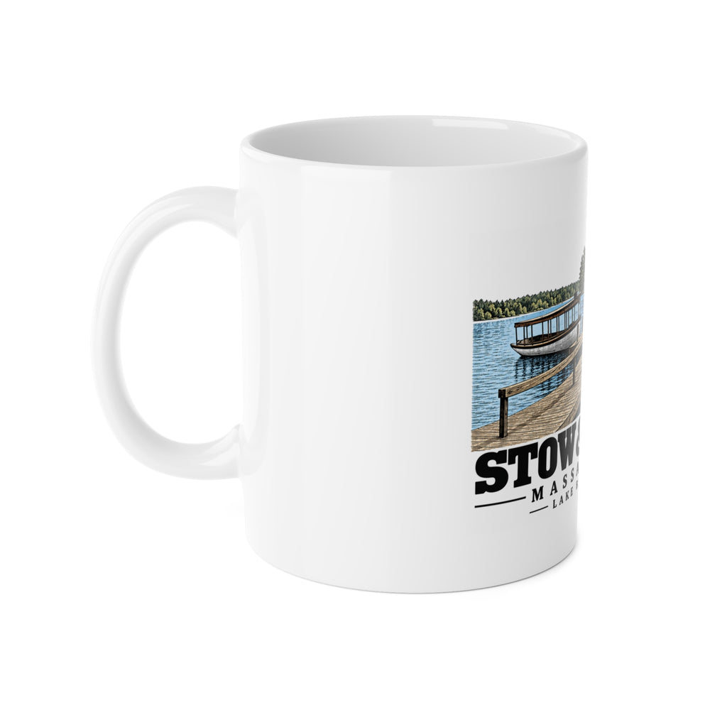 Illustrated Lake Boon Landing in Stow and Hudson on ceramic mug