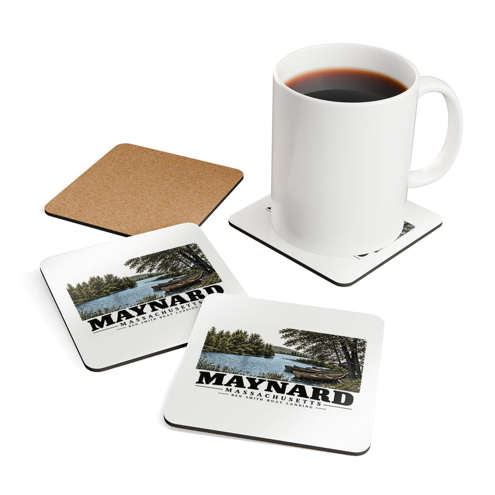 MAYNARD Ben Smith Boat Landing Cork Back Coaster Set - Assabet Valley Goods