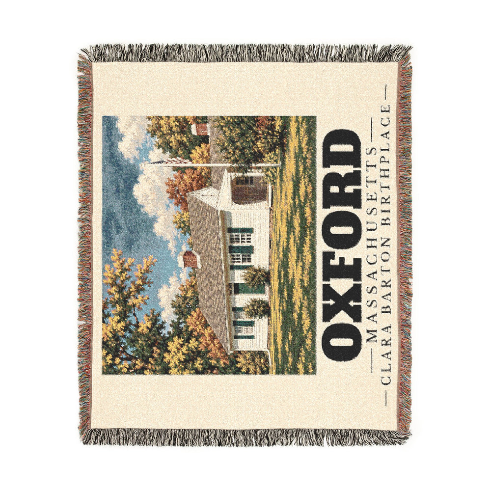 Clara Barton Birthplace — Oxford, Massachusetts Woven Blanket