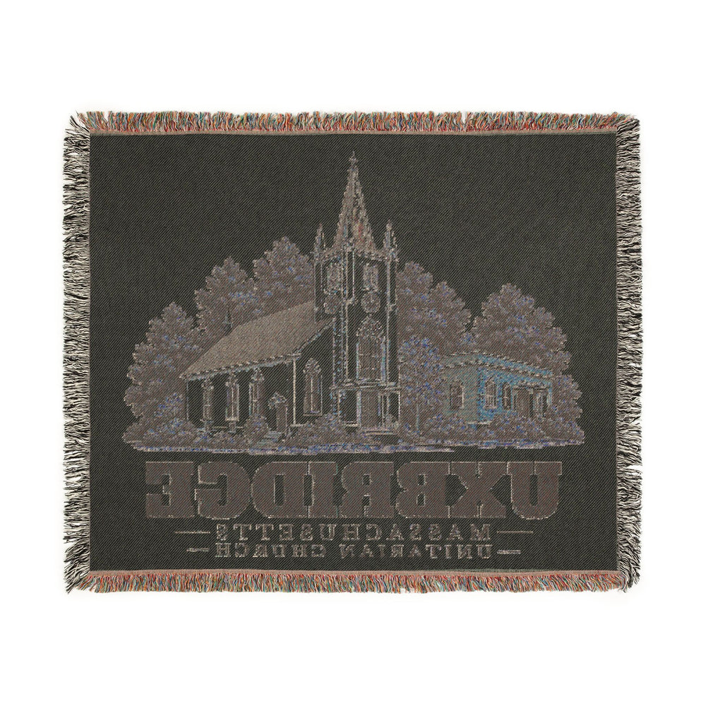 Unitarian Church — Uxbridge, Massachusetts Woven Blanket