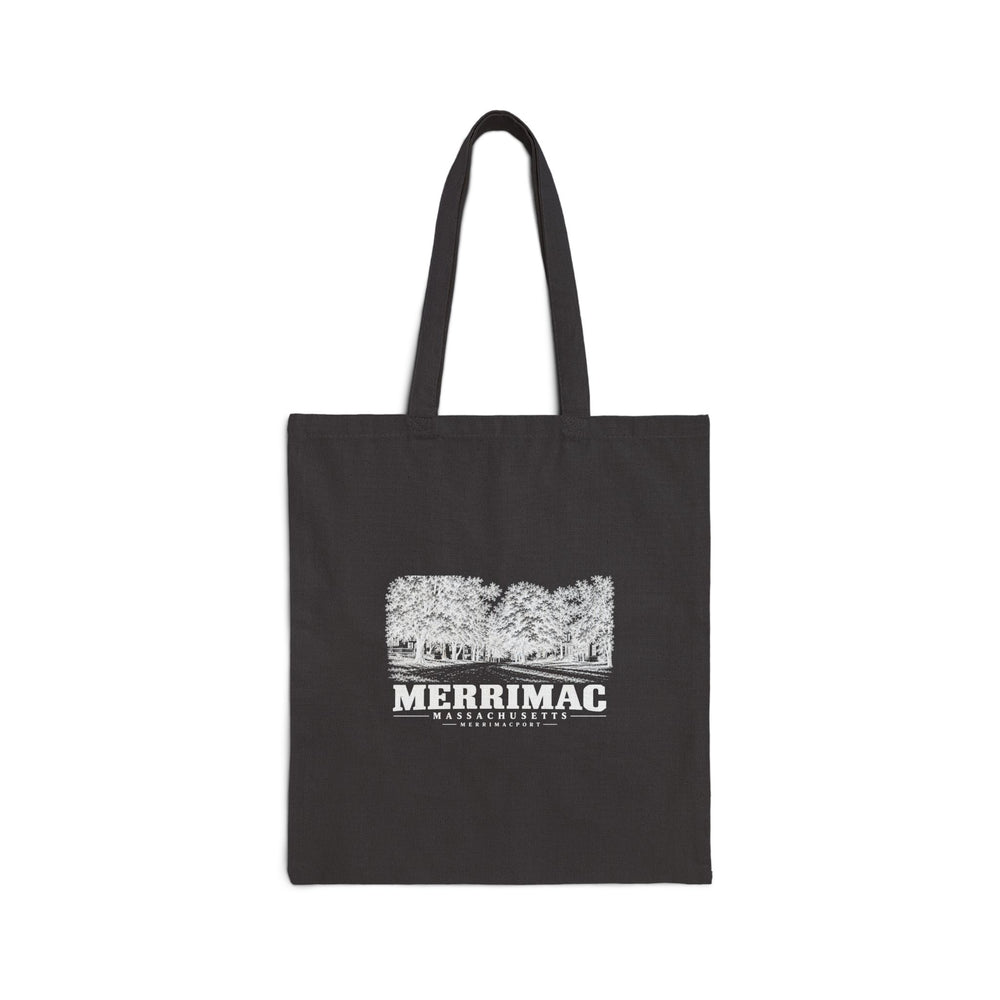 Merrimac Street looking east, Merrimacport Natural + Black Heavy Canvas Tote - Merrimack Valley Goods