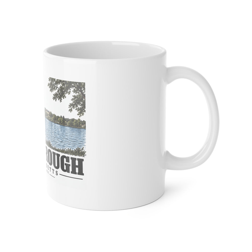 WESTBOROUGH Lake Chauncy 11 oz White Ceramic Mug - Assabet Valley Goods
