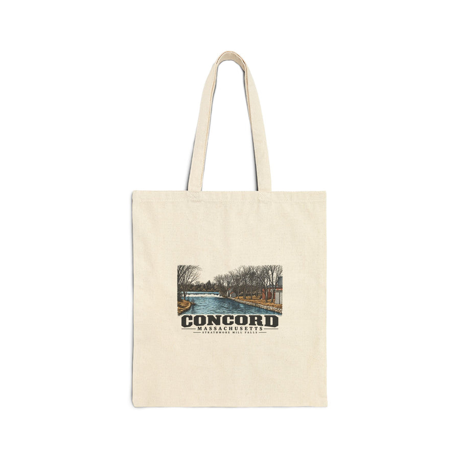 Strathmore Mill Falls Natural + Black Heavy Canvas Tote - Assabet Valley Goods