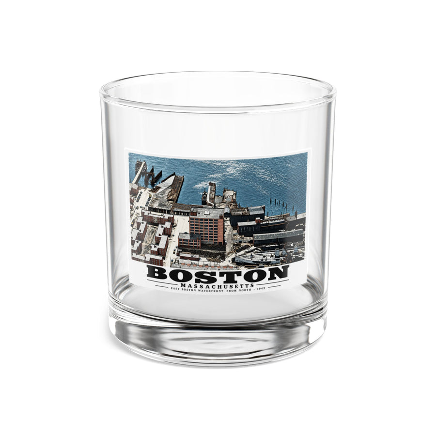 Maritime Coal Co., East Boston, MA -from North 1000 ft. 10 oz Rocks Glass - Boston Harbor