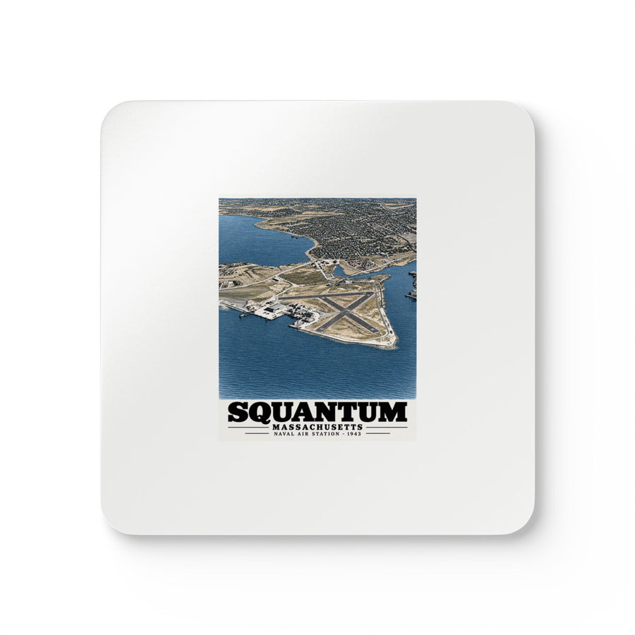 U.S. Naval Air Station, Squantum, MA Cork Back Coaster Set - Boston Harbor