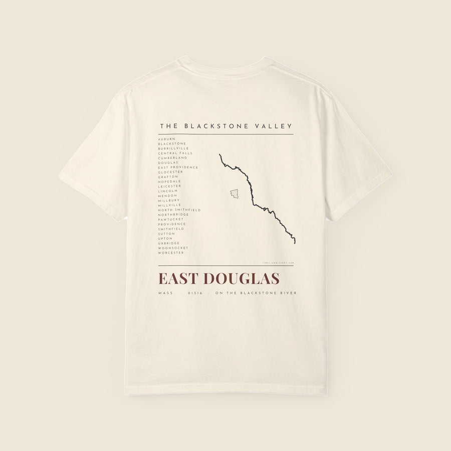 East Douglas River Map Tee