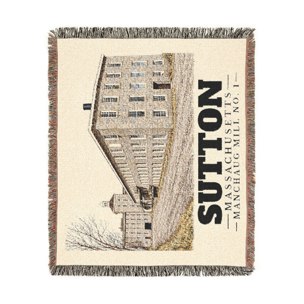 Manchaug Mill No. 1 — Sutton, Massachusetts woven blanket, product view 2