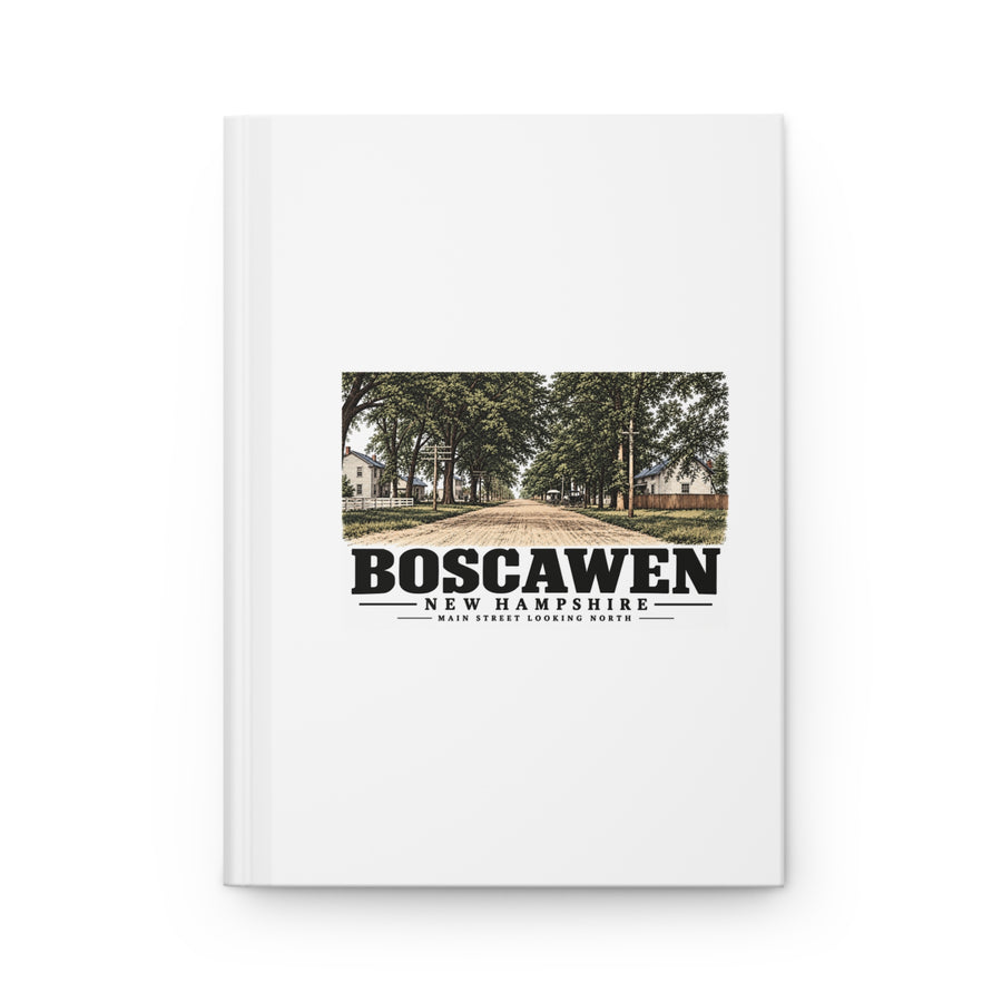 Front cover of Main Street Looking North matte hardcover journal, Boscawen, New Hampshire.